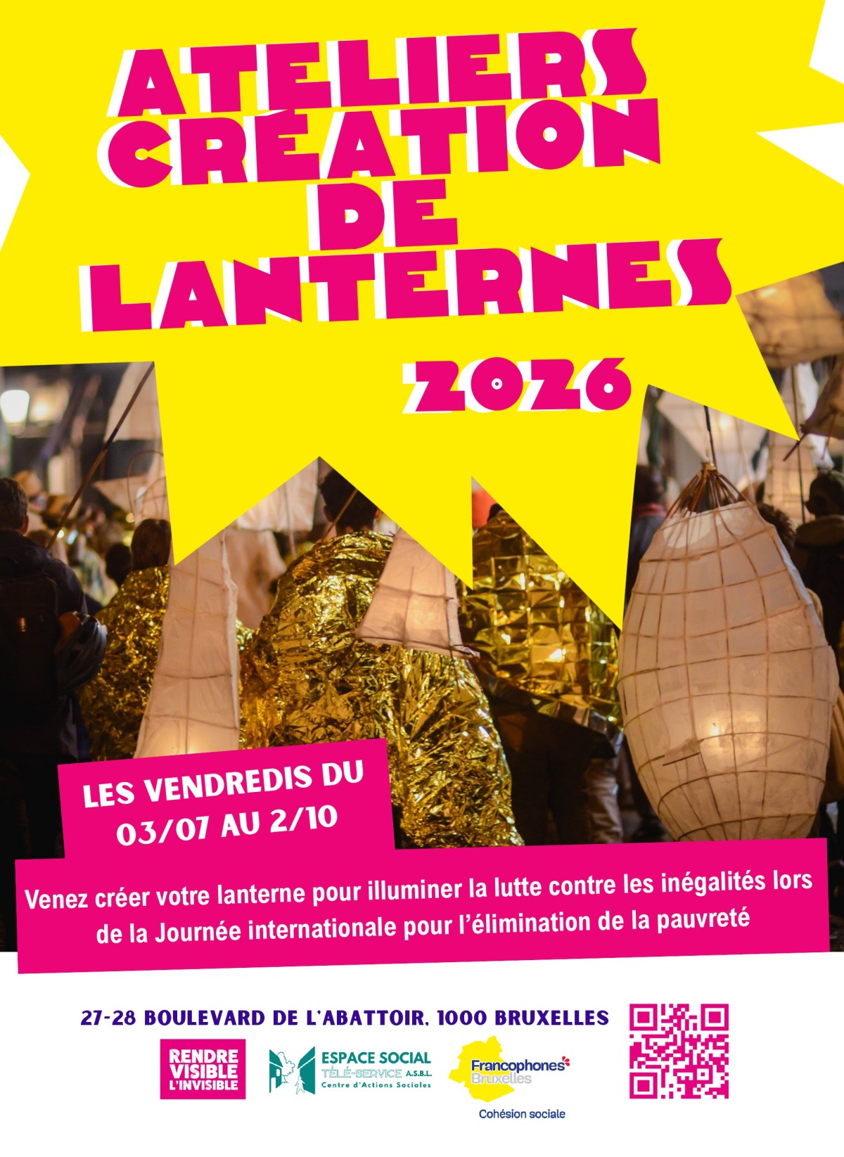 Les ateliers lanternes reviennent !  Juillet à&nbsp;octobre